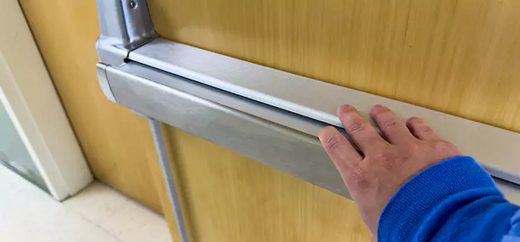 Installing a Push Bar on a Door La Verne